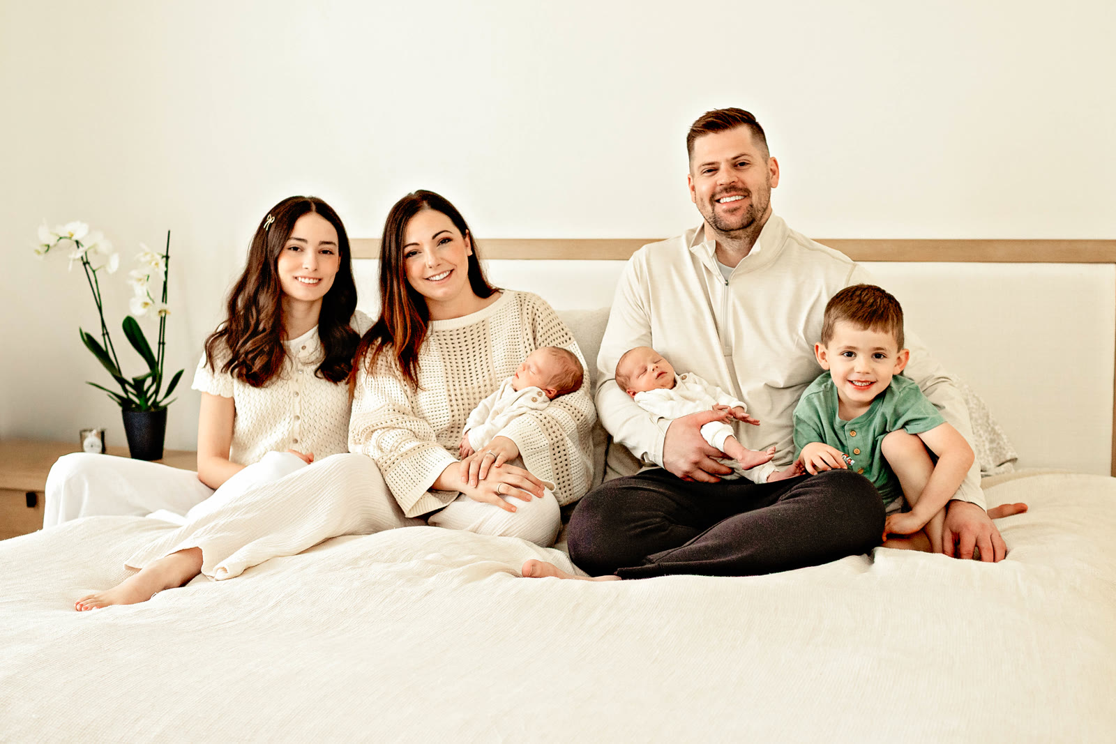 Brittany Gamboa, founder of Pristine Cleaning Solutions, with her family